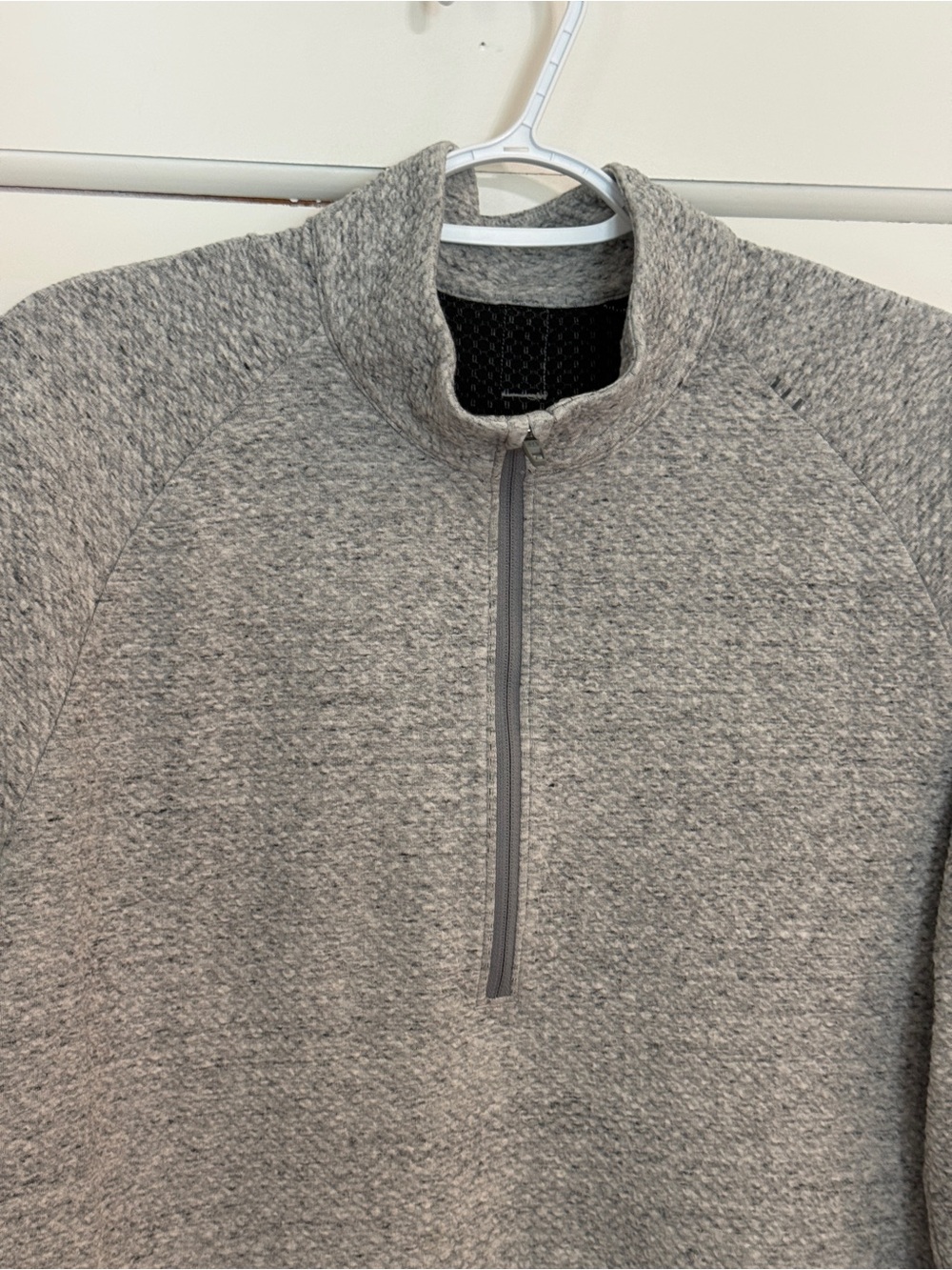 Lululemon At Ease Half-Zip Heathered Melody Light Grey Men’s Large 25754 - Picture 5 of 11